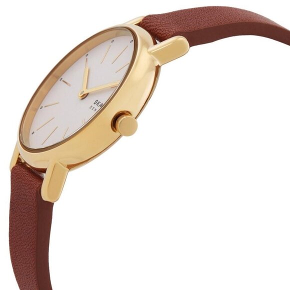 NWT Authentic Skagen Signatur Lille Quartz White Dial Women's Watch - Picture 2 of 3